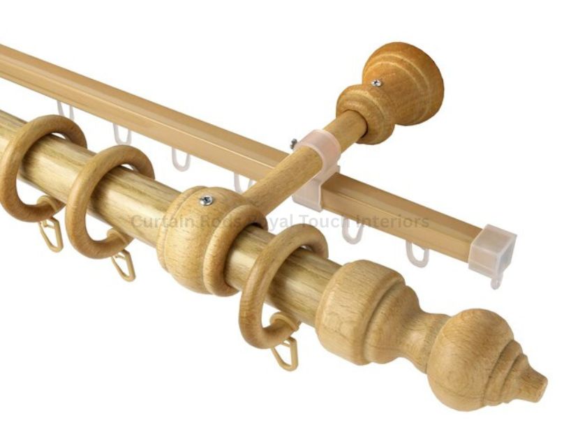 Wooden Curtain Rods Royal Touch Interiors