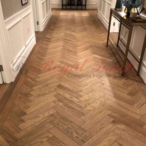 Herringbone Wooden flooring in Delhi